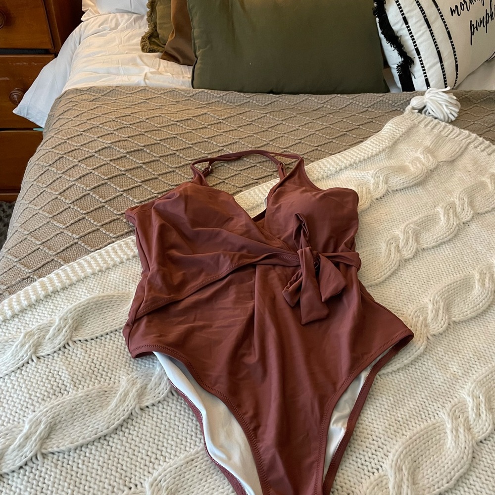 Rust colored one-piece